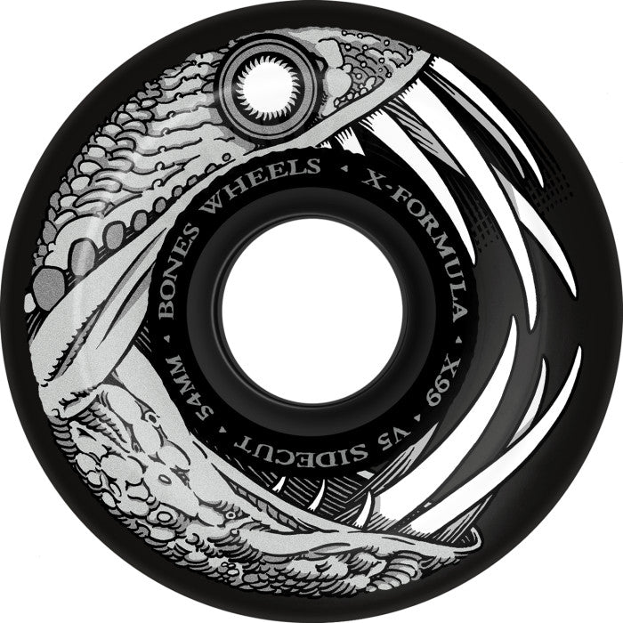 Bones X-Formula Dark Waters V5 x99 54mm Black Sidecut Wheels