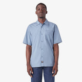 Dickies Skateboarding Waynesboro Coronet Blue Chambray Button Up S/s Shirt