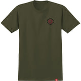 Spitfire Wheels Classic 87 Swirl Fade Fill Olive S/s Shirt