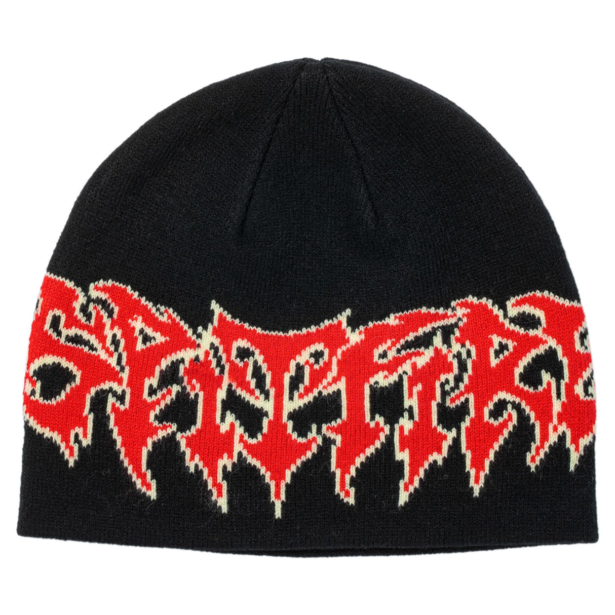 Spitfire Demon Script Skully Black Beanie