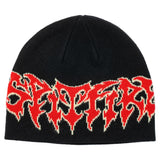 Spitfire Demon Script Skully Black Beanie