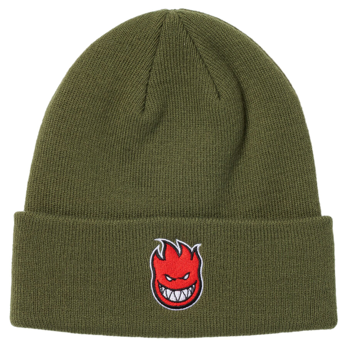 Spitfire Bighead Olive Red Beanie