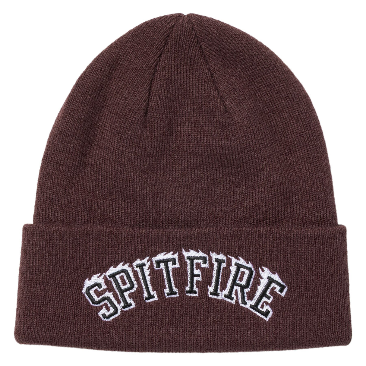 Spitfire Team Bighead Flame Script Dark Red Black Beanie
