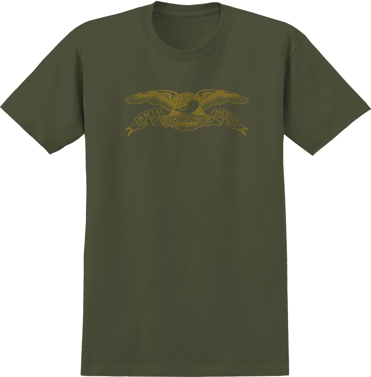 Anti-Hero Basic Eagle Military Green/Bronze S/S Shirt