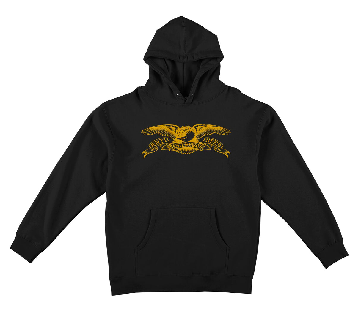 Anti-Hero Basic Eagle Black/Gold Hooded Sweathsirt