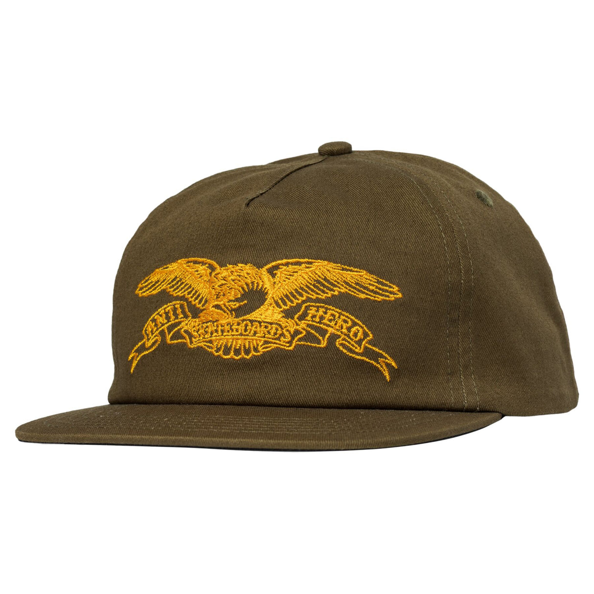 Anti-Hero Basic Eagle Brown Orange Snapback Hat