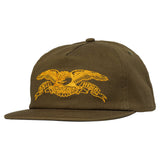 Anti-Hero Basic Eagle Brown Orange Snapback Hat