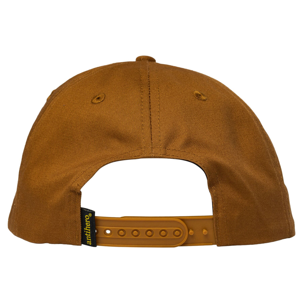 Anti-Hero Lil Pigeon Medium Brown Yellow Snapback Hat
