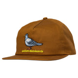 Anti-Hero Lil Pigeon Medium Brown Yellow Snapback Hat