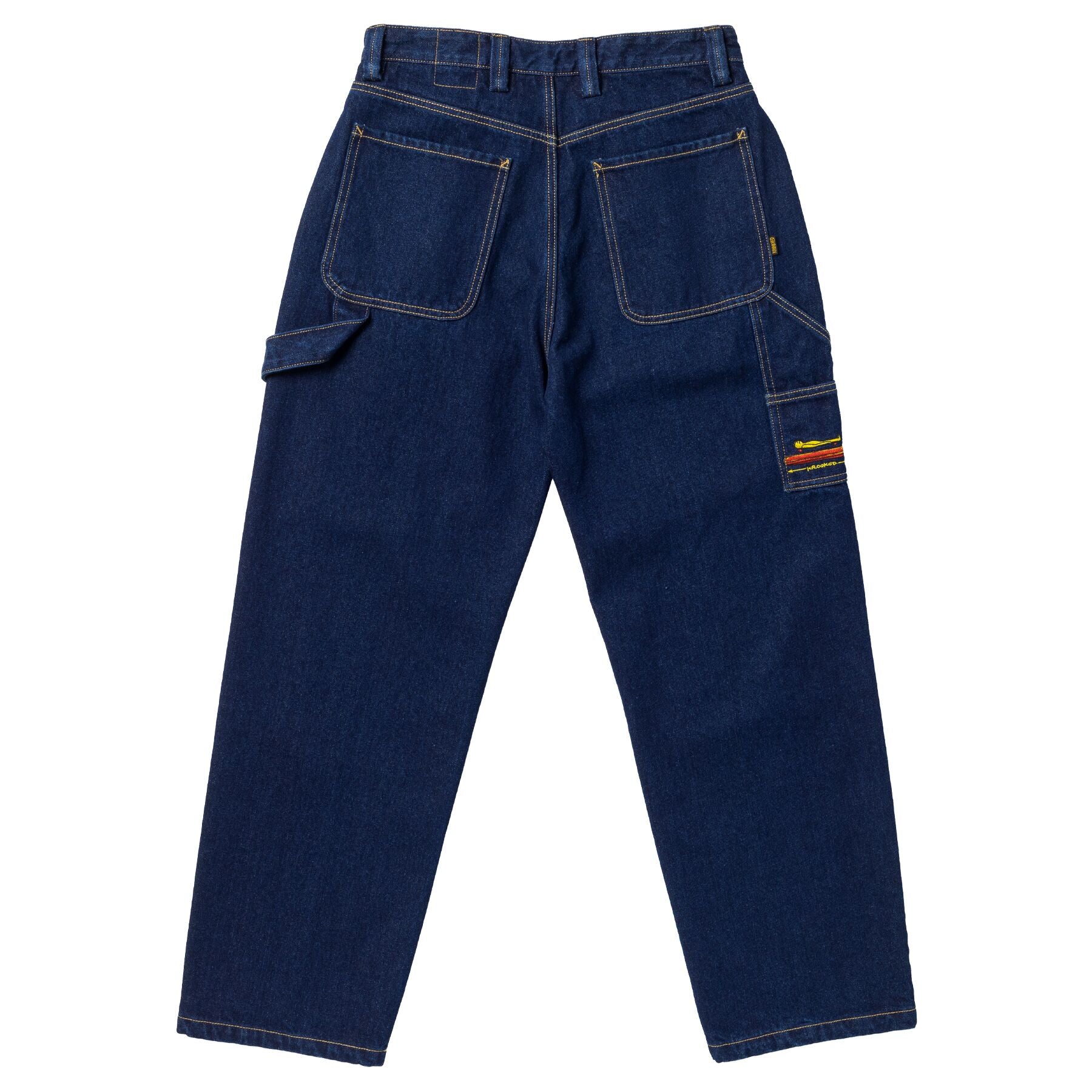 Krooked Koffin Carpenter Dark Rinse Denim Pants – Long Beach Skate Co