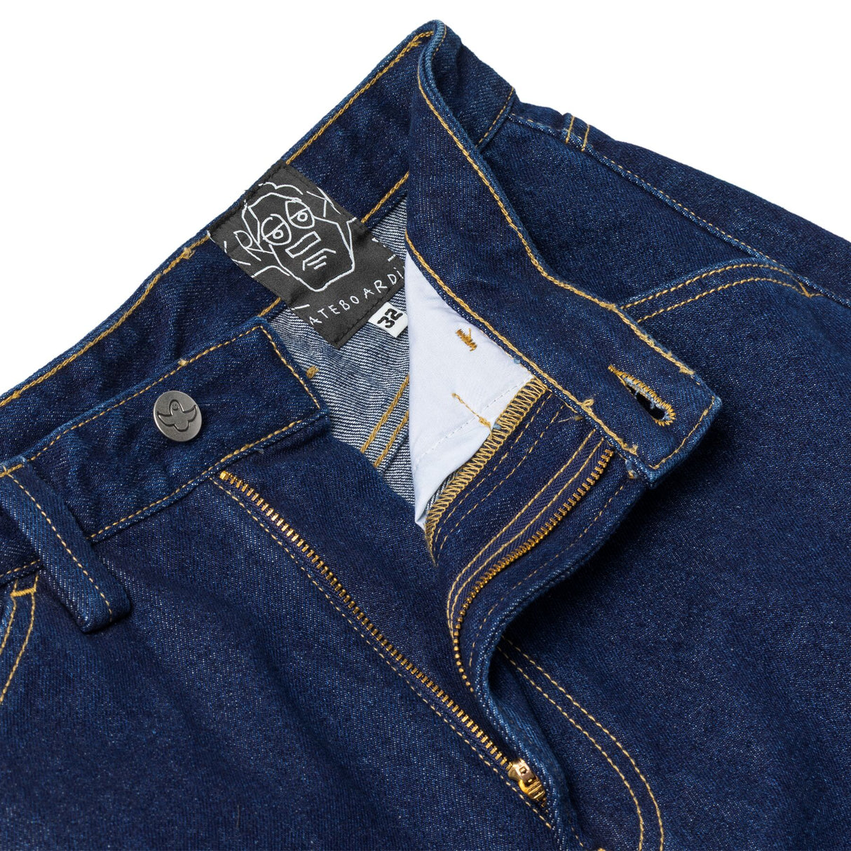 Krooked Koffin Carpenter Dark Rinse Denim Pants