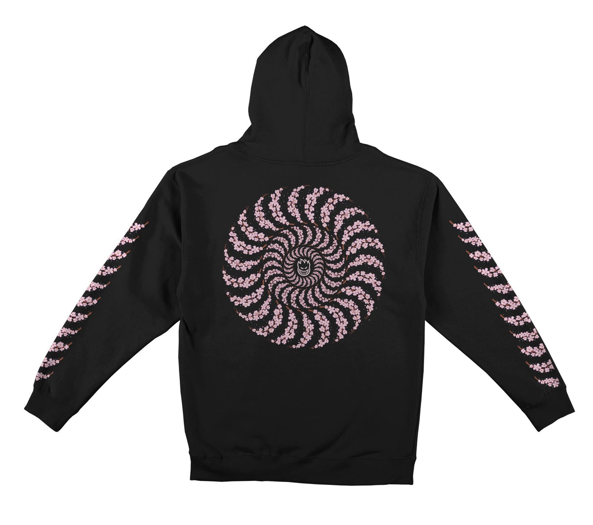 Spitfire Cherry Blossom Black Hooded Sweatshirt