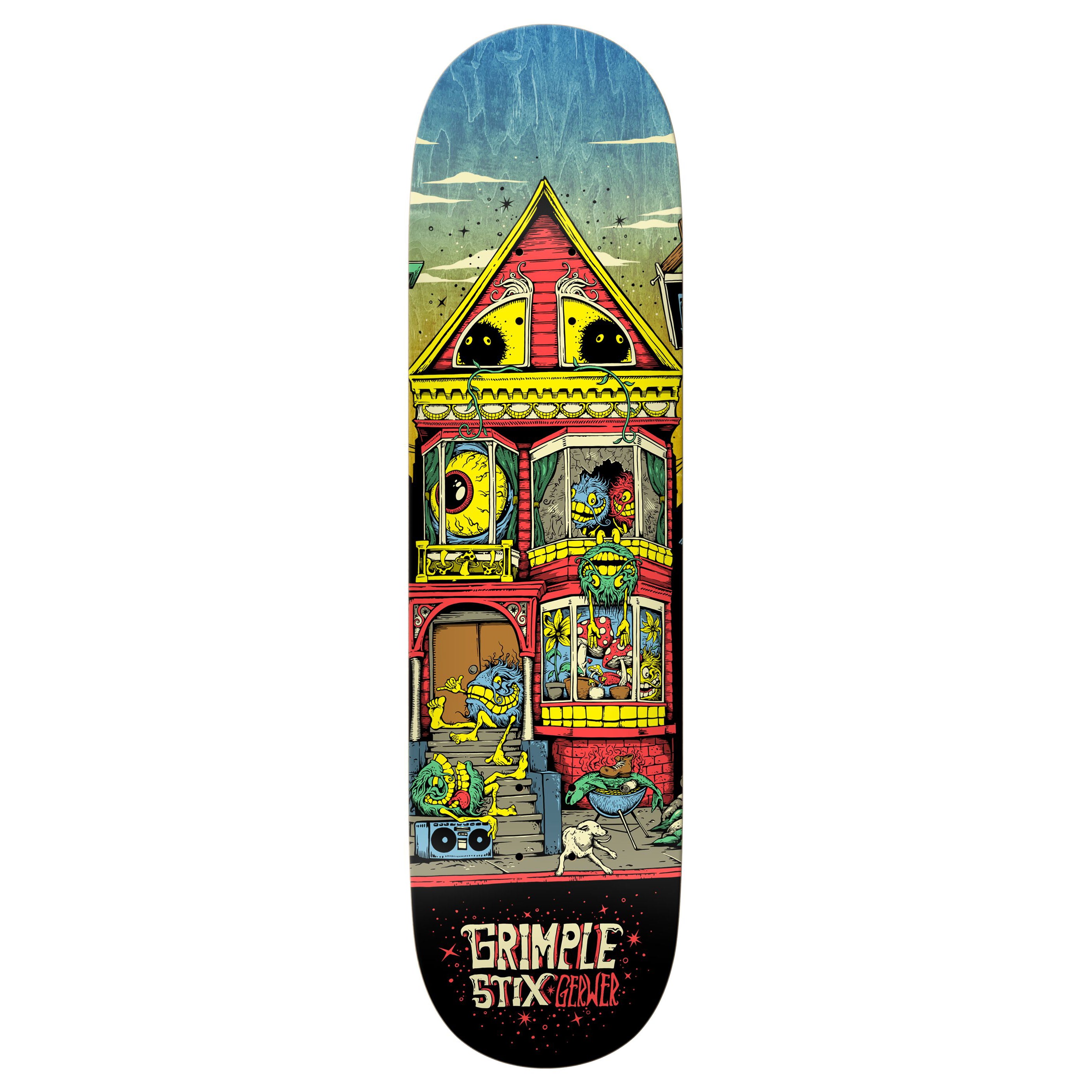 スケートボード grimpl stix anti hero 8.75 deck Anti-Hero Gerwer Grimple Stix Victorians - 8.25