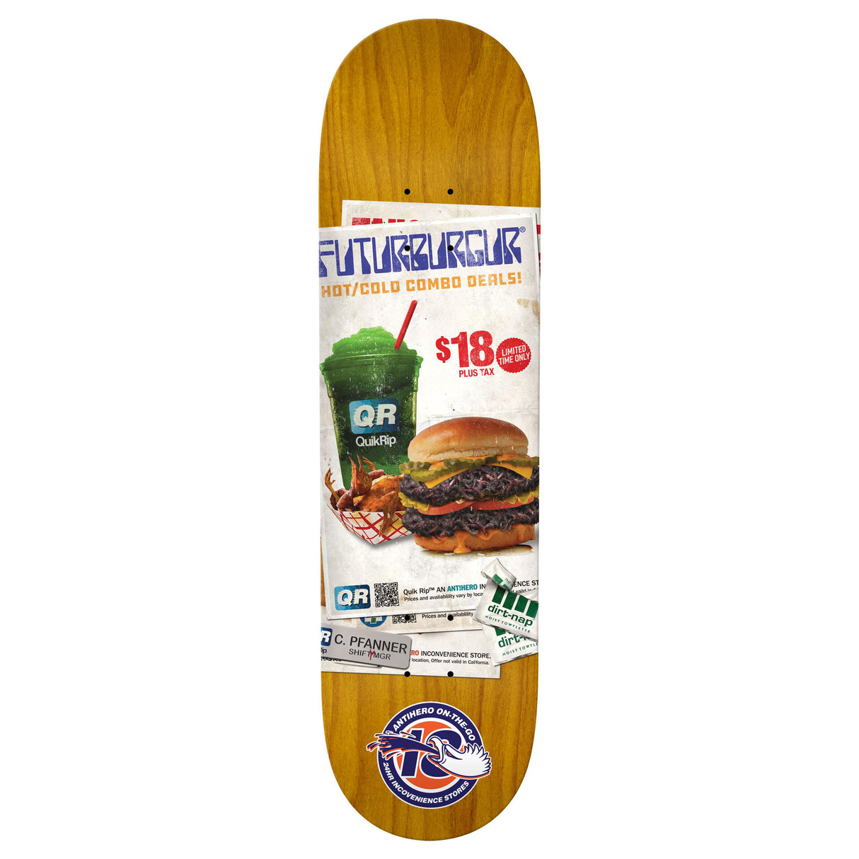 Anti-Hero Pfanner (A)Rtificial (I)Ngredients 8.25" Skateboard Deck