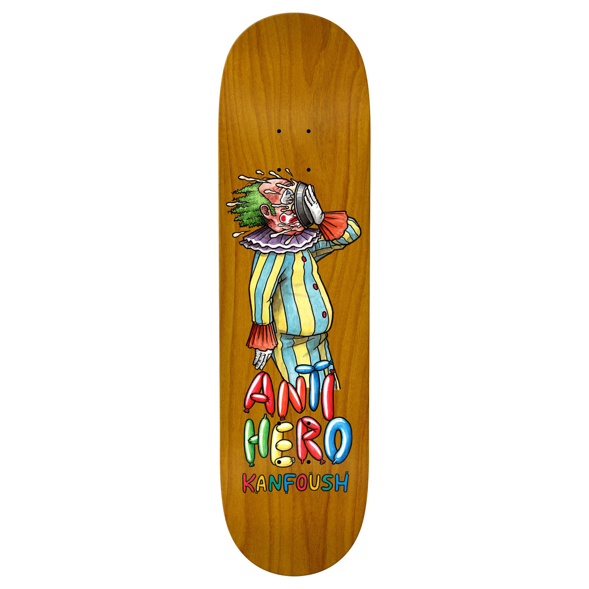 Anti-Hero Kanfoush Bozos True Fit 8.5" Assorted Stain Skateboard Deck