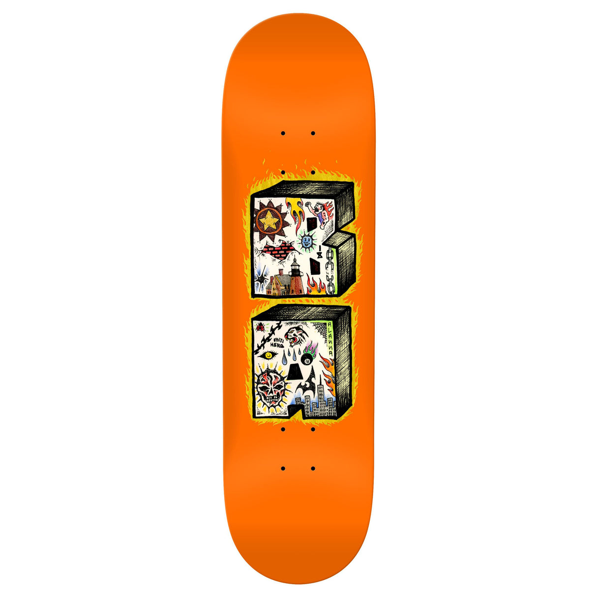 Anti-Hero B.A. Stacked 8.75" Skateboard Deck