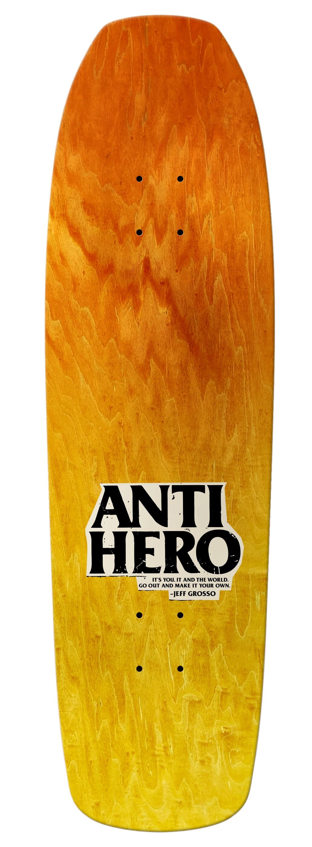 Anti Hero Skate Shop Day Grosso Fade 9.25" Wheel Wells Skateboard Deck