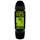 Anti Hero Skate Shop Day Grosso Black 9.25" Wheel Wells Assorted Stain Skateboard Deck