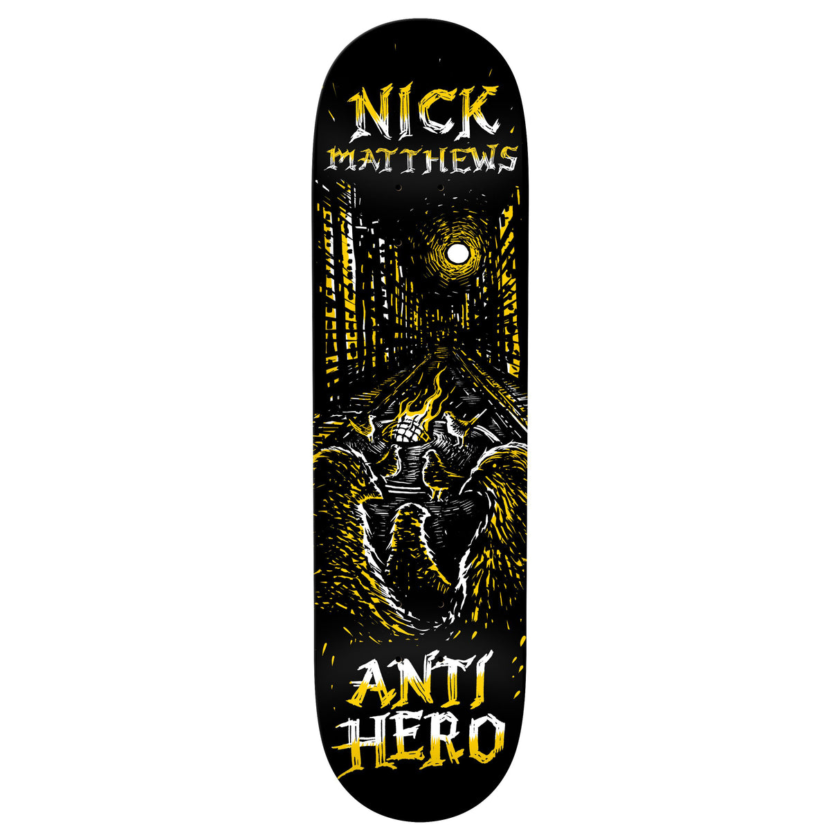 Anti-Hero Matthews Fireside - 8.5" Black Skateboard Deck