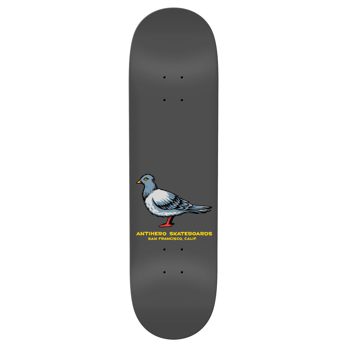 Anti-Hero Team Pigeon 8.25" Grey Skateboard Deck