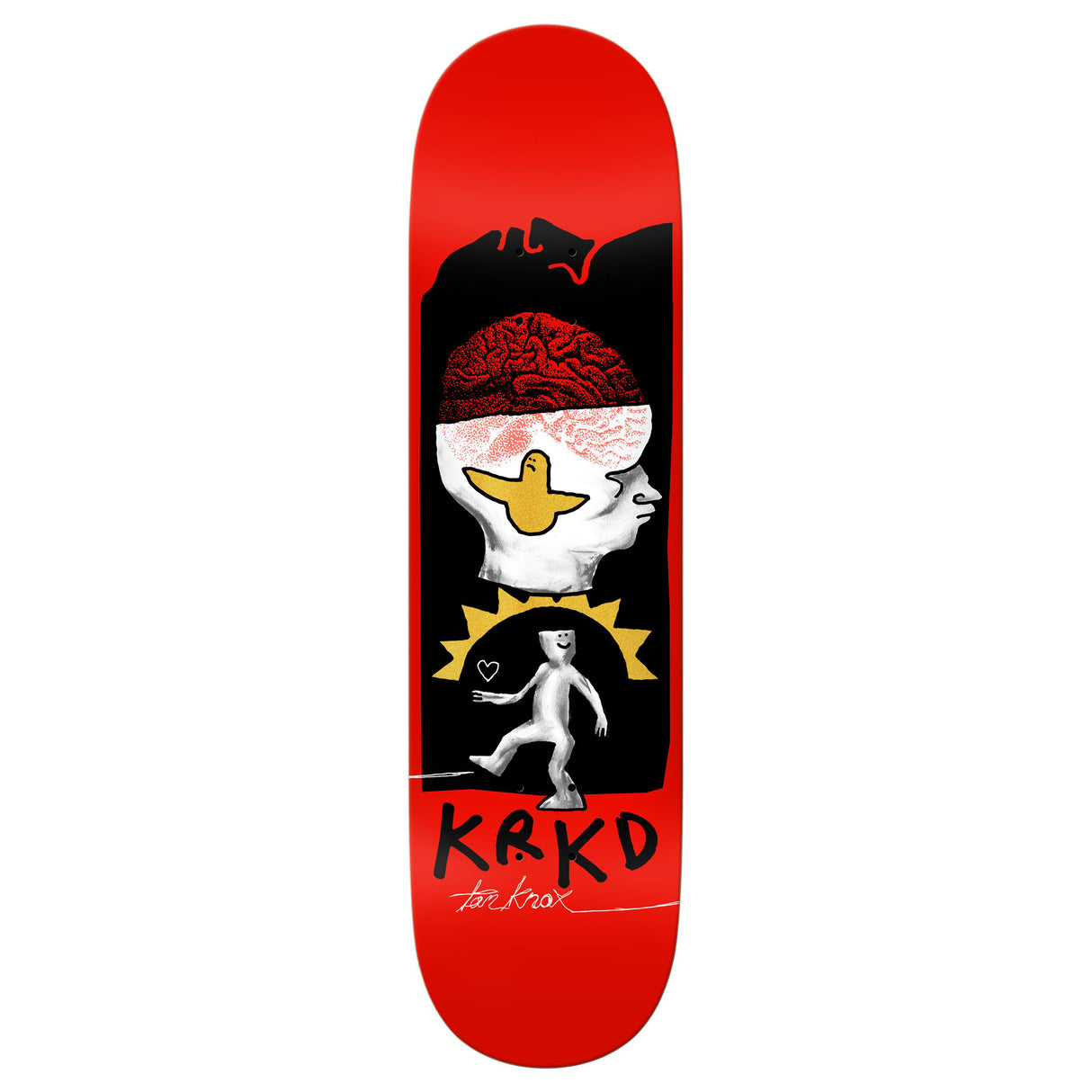 Krooked Knox Brain And Bird - 8.5" Skateboard Deck
