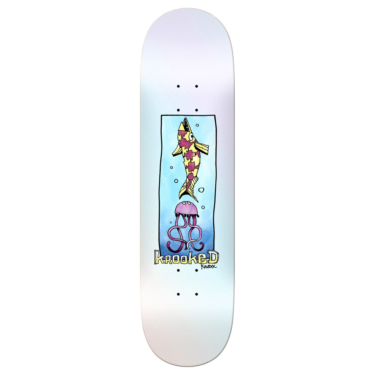 Krooked Knox Ocean Animals 8.5" Skateboard Deck