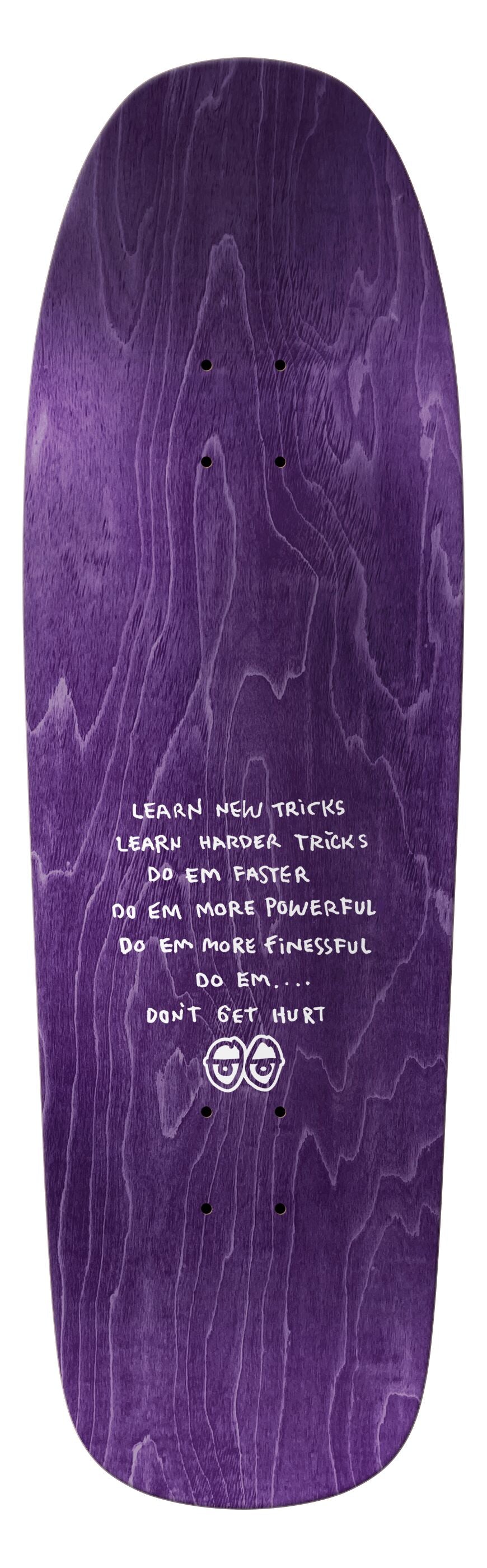 Krooked Sandoval Peace Sign - 9.81" Blue Skateboard Deck