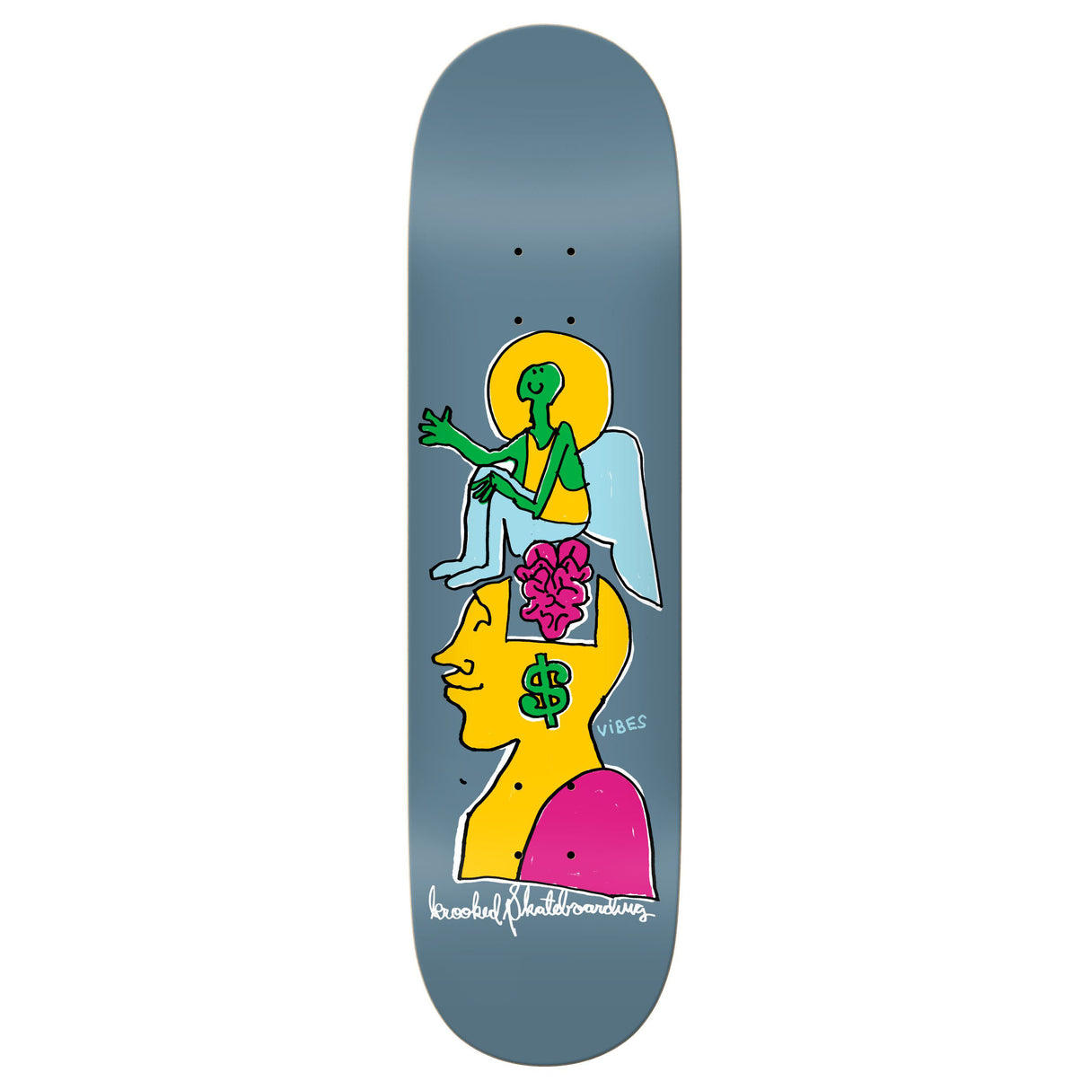 Krooked Smart Money 8.25" Full Skateboard Deck