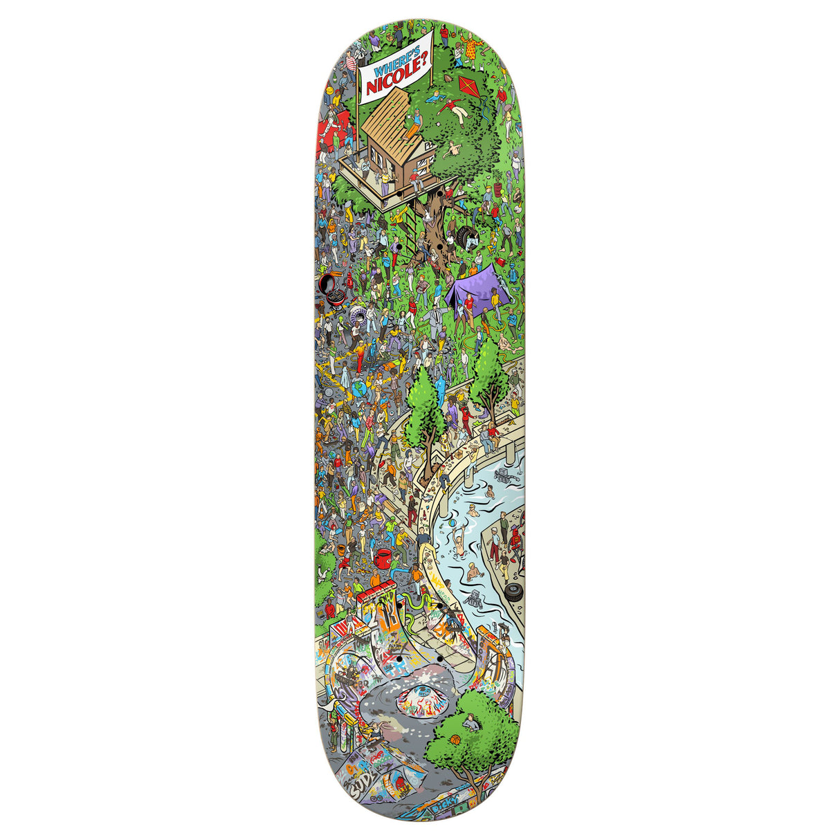 Real Nicole Where's Nicole True Fit 8.25" Skateboard Deck