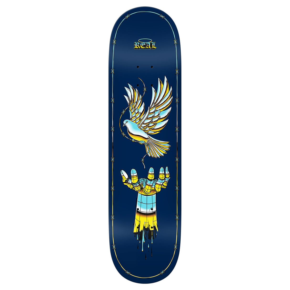 Real Team Synthetic Peace - 8.5"  Skateboard Deck