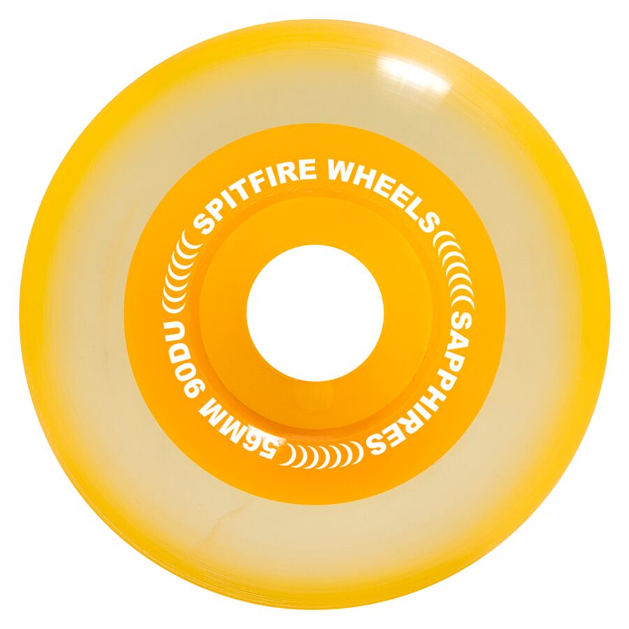 Spitfire Sapphire Conical Full Neon Orange 90a 56mm Skateboard Wheels