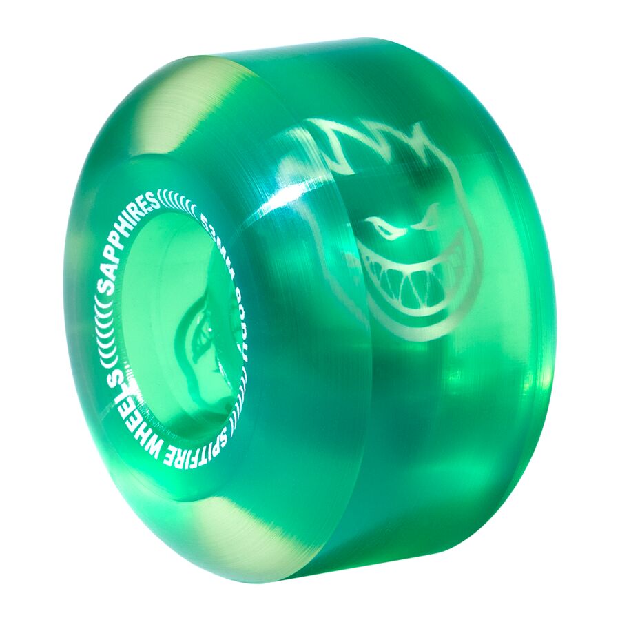 Spitfire Sapphire Clear Green 90a 53mm Skateboard Wheels