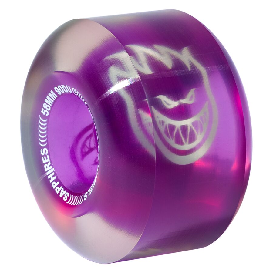 Spitfire Sapphire Clear Purple 90a 58mm Skateboard Wheels