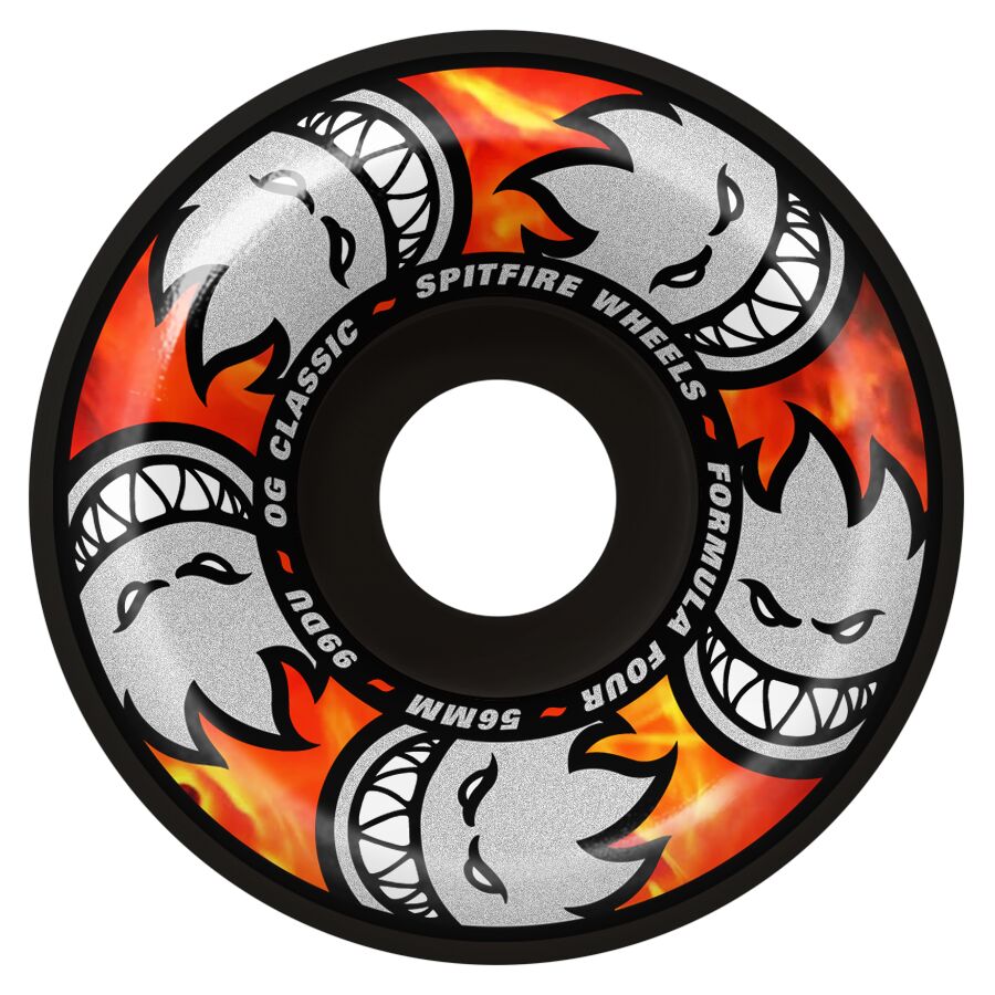 Spitfire F4 99a Multiball OG Classic Formula Four Black 56mm Wheels