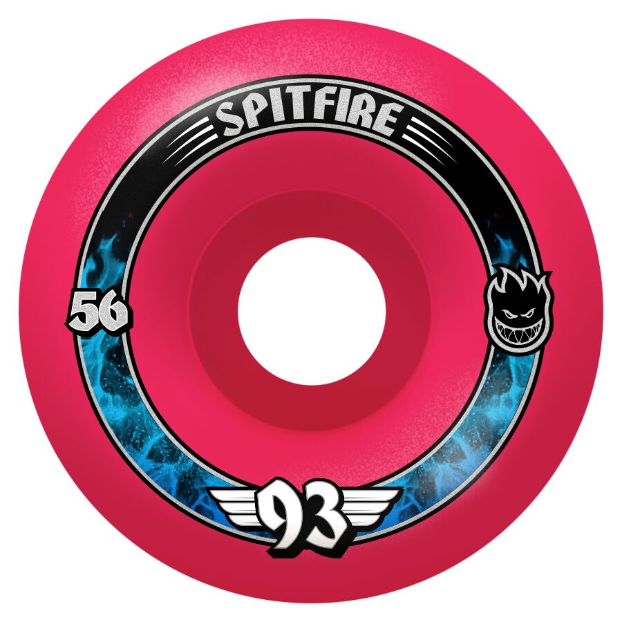 Spitfire F4 93 Radial Pink 56 56mm Skateboard Wheels – Long Beach