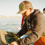 Seager Wilson Waxed Canvas Trucker Tan Snapback Hat