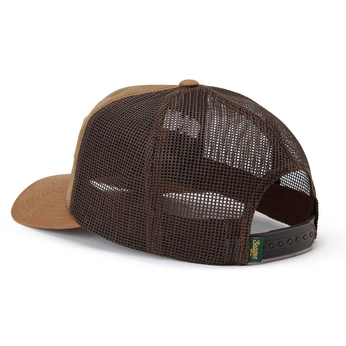 Seager Wilson Waxed Canvas Trucker Tan Snapback Hat