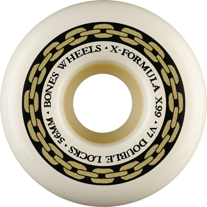 Bones Wheels X-Formula XF V7 Double Lock 56mm 99A Skateboard Wheels