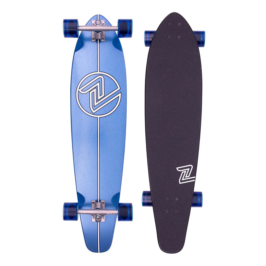 Z-Flex Metal Flake Roundtail Longboard Complete Skateboard