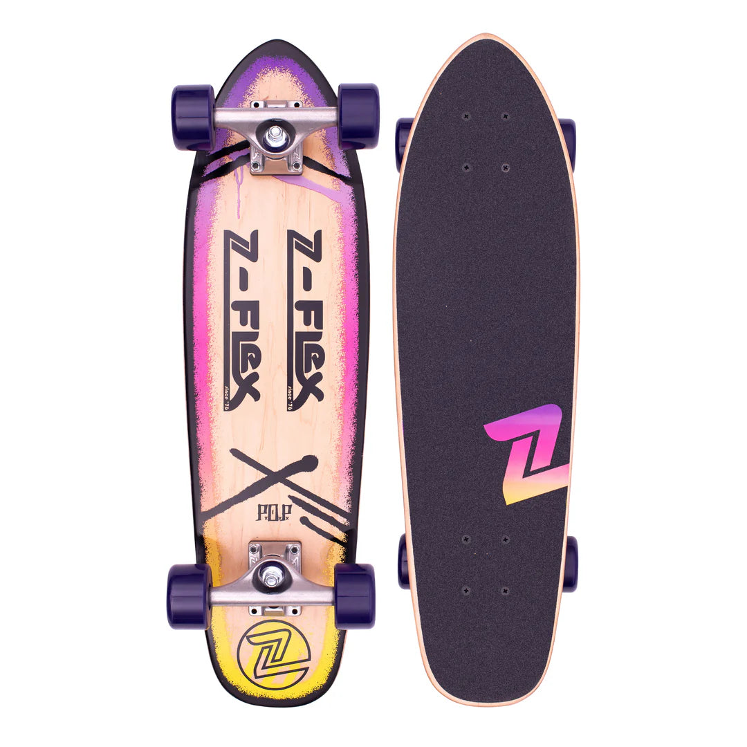 Z-Flex POP Purple Fade 27" Cruiser Complete