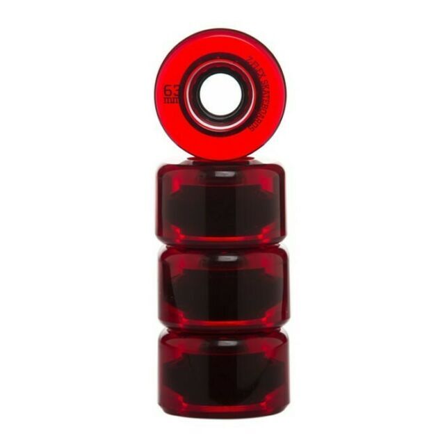 Z-Flex Red Translucent 63mm 83A Cruiser Wheels – Long Beach Skate Co