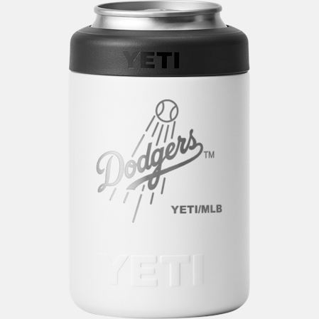 Yeti Los Angeles Dodgers MLB White Rambler Colster 2.0 Can Cooler