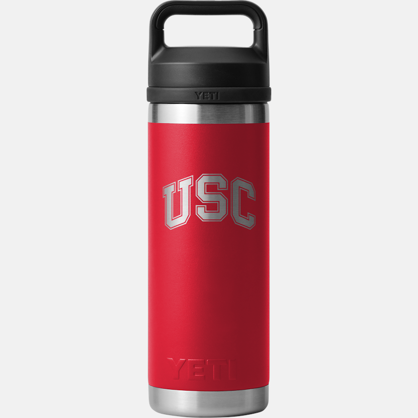 Yeti USC NCAA Red B Rambler 18oz Chug Bottle