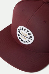 Brixton Oath III Port Snapback Hat