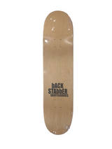 Back Stabber Cut Off Legs Grey Black Size 8.5 Skateboard Deck