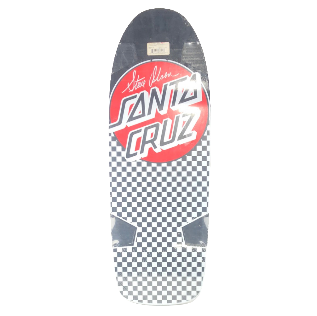 Santa Cruz Steve Olson Checker Black White Red Reissue Skateboard