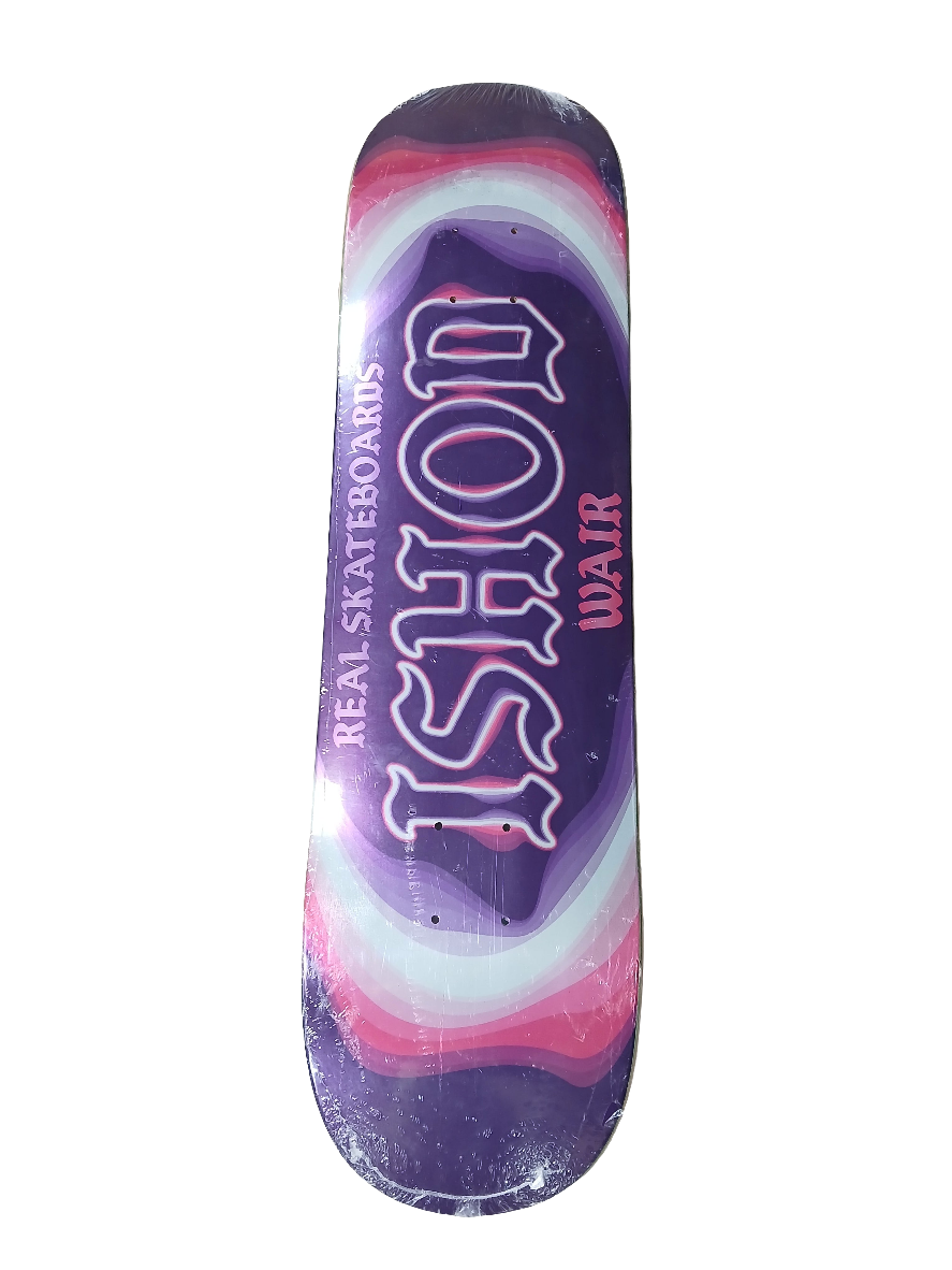 Real Skateboards Ishod Wair Pink Pearlescent Size 8.0" Vintage NOS Deck