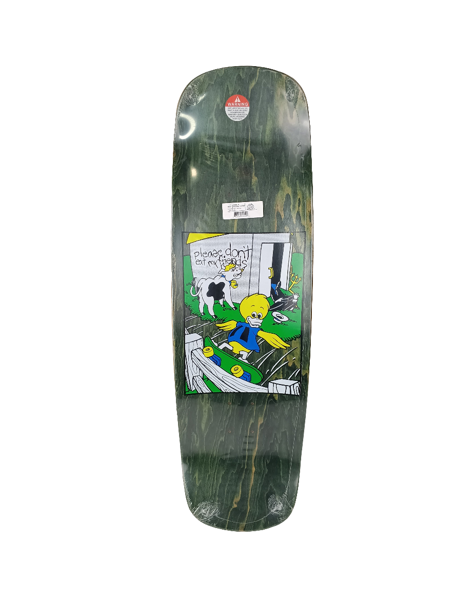 Elephant Skateboards Weapons Of Mass Creation Barnyard Green White Pink Size 8.5 Vintage NOS Deck