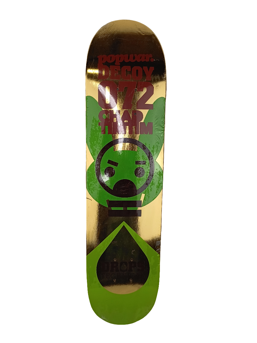 Popwar Popwar Skateboards Chad Tim Tim Gold Dipped Green Black Decoy 072 Tech ...