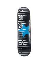 Frozen Skateboard Company Blue Star Black White Size 8.25" Vintage NOS Deck